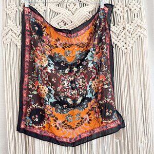 Vismaya NWT 25"x25" Autumn Colors Silk Blend Scarf